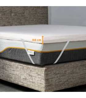 Topper Memory foam, correttore alto 4 cm con tessuto anallergico - MOD. New Life H4