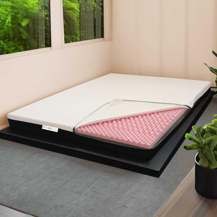 topper memory 6 cm multistrato