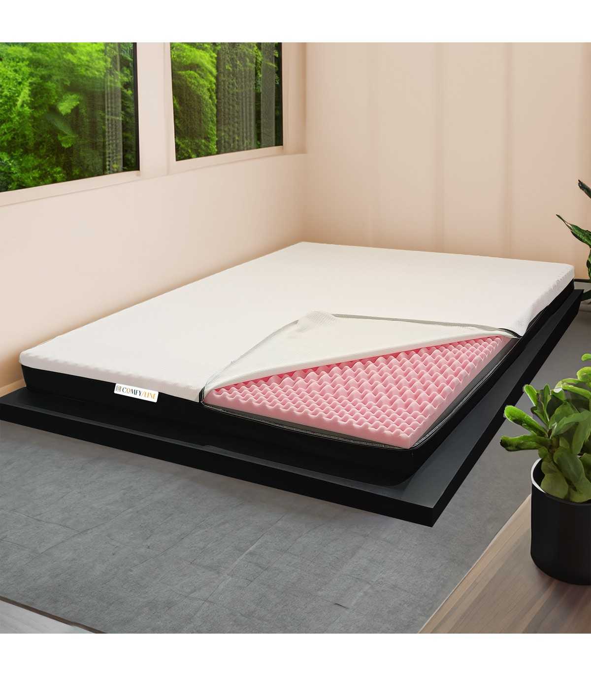 topper memory 6 cm multistrato