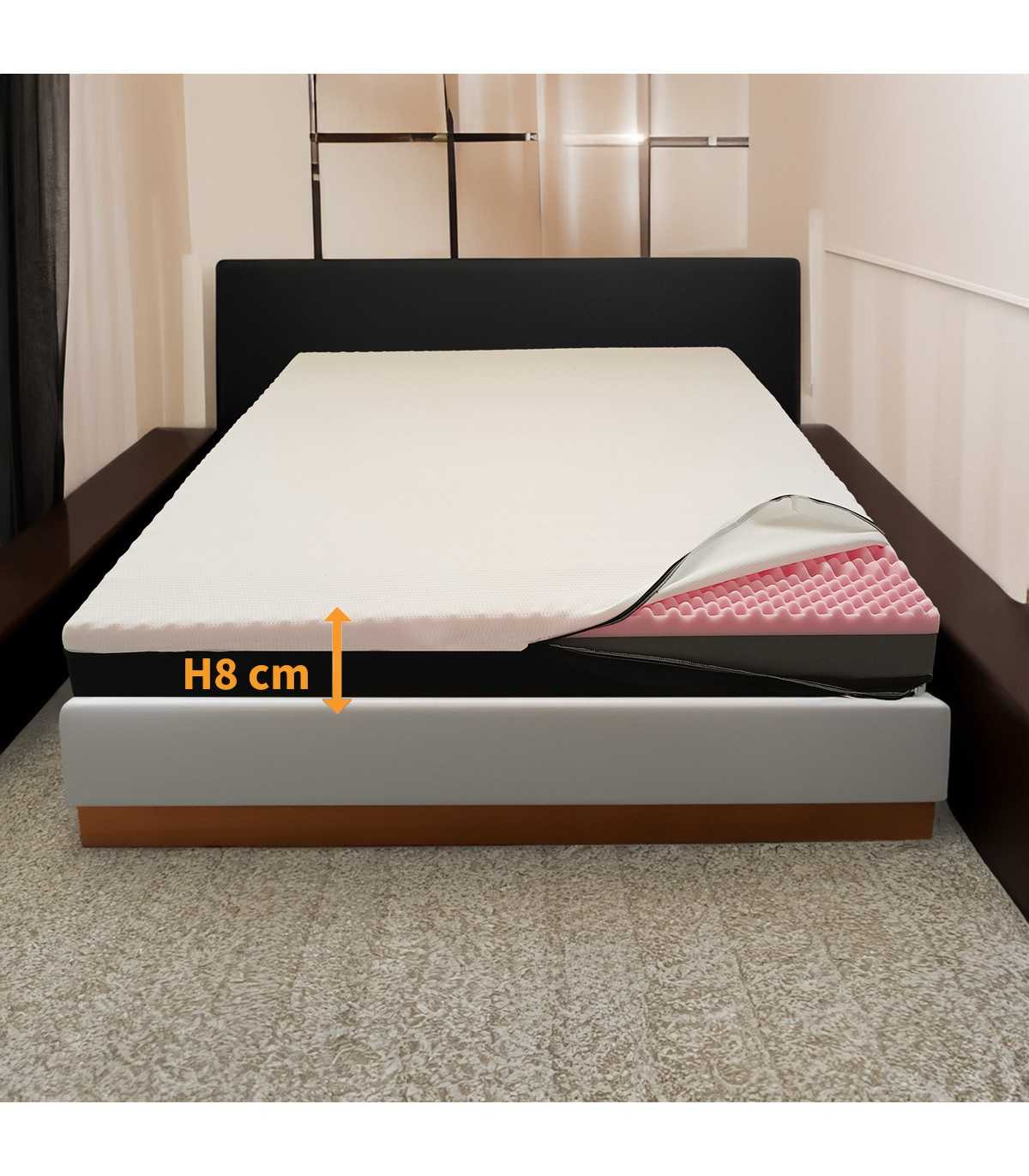 Topper memory alto 8 cm