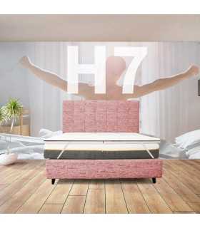 Topper rigido ortopedico, correttore alto 7 cm con tessuto anallergico sfoderabile - MOD. Fisio nature