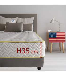 Materasso molto alto Memory Americano, materasso altissimo