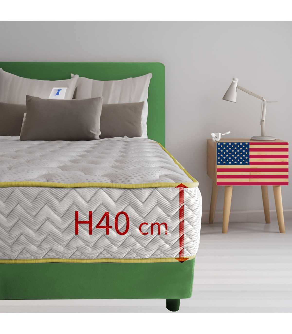Materasso molto alto Memory Americano, materasso altissimo