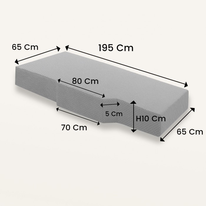 materasso sagomato su misura