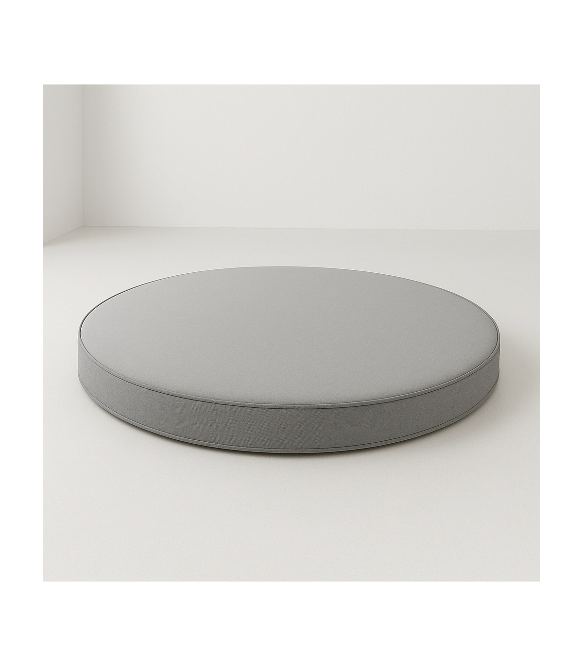 Materasso rotondo alto 8 cm con tessuto anallergico.