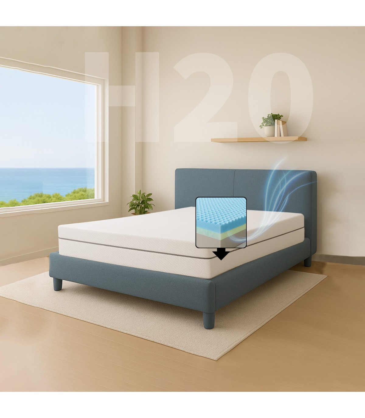 Materasso semirigidi Memory Foam