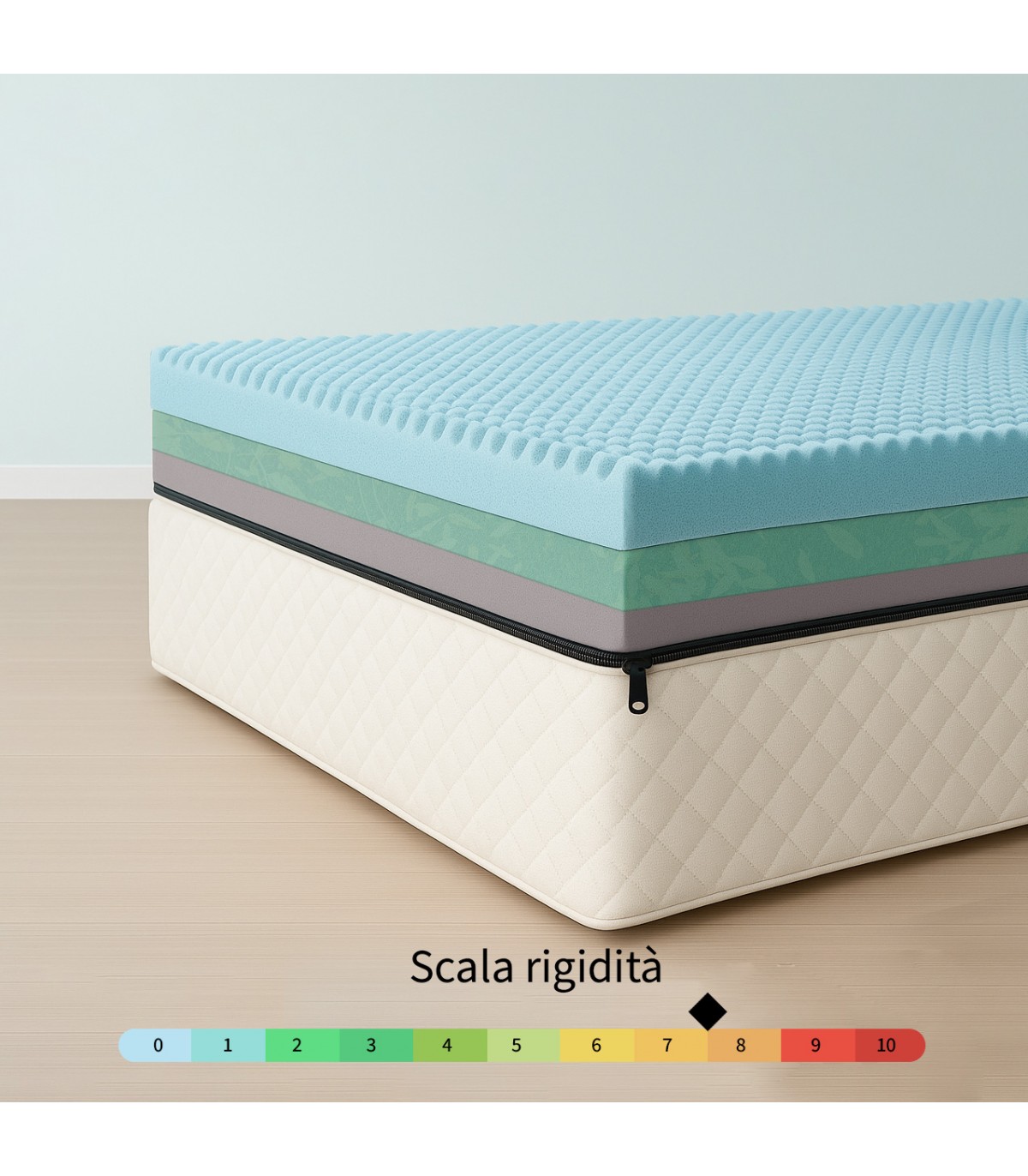 Materasso alto 25 cm semirigido in Memory foam | OFFERTA!