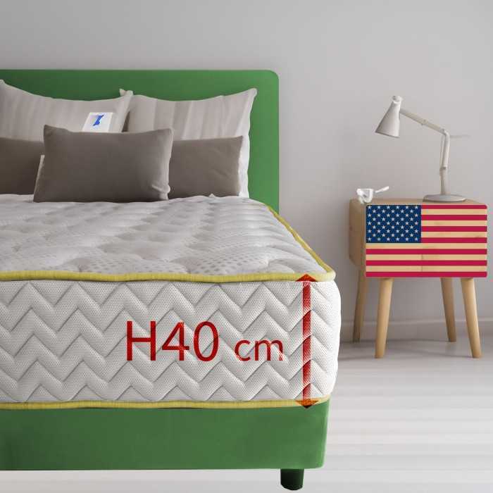 Materasso molto alto Memory Americano, materasso altissimo