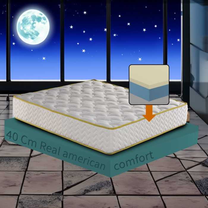 Materasso americano memory alto 40 cm
