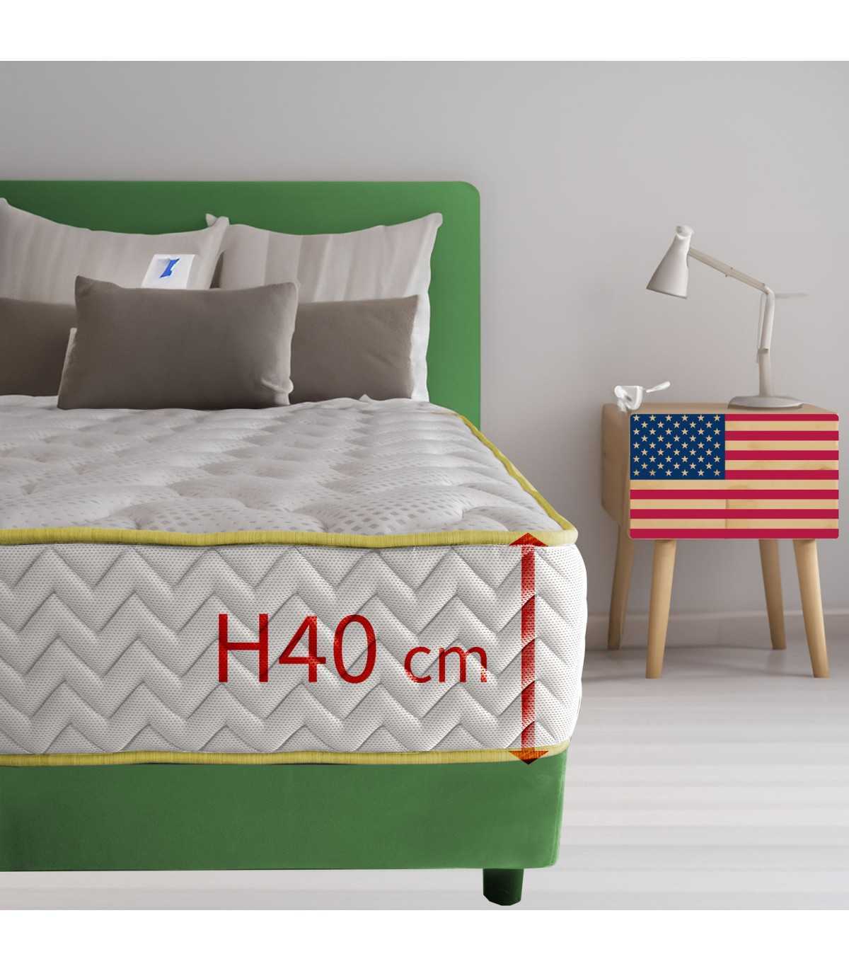 Materasso molto alto Memory Americano, materasso altissimo