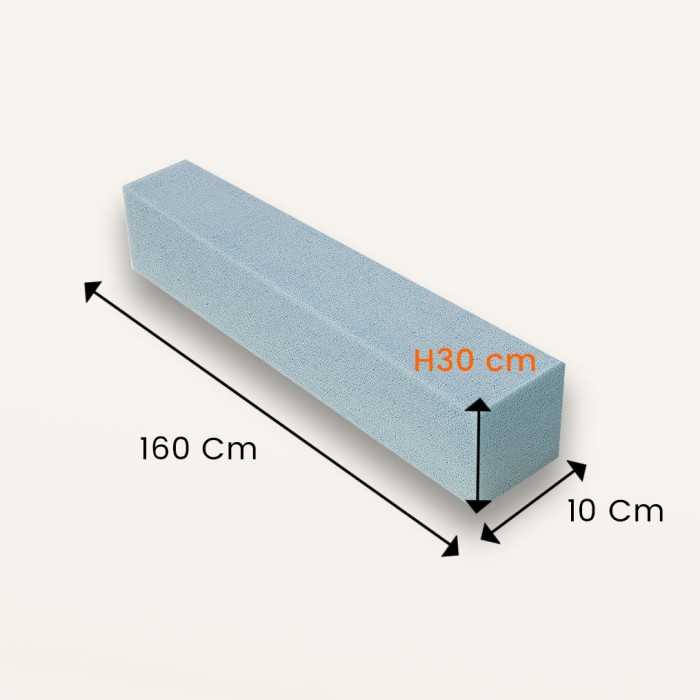 Aggiunta per Materassino 160x10 H30 in Poliuretano Espanso con tessuto Sfoderabile