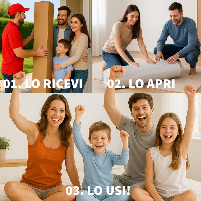 Materassi Singoli alti 25 cm semirigidi in Memory foam | OFFERTA!