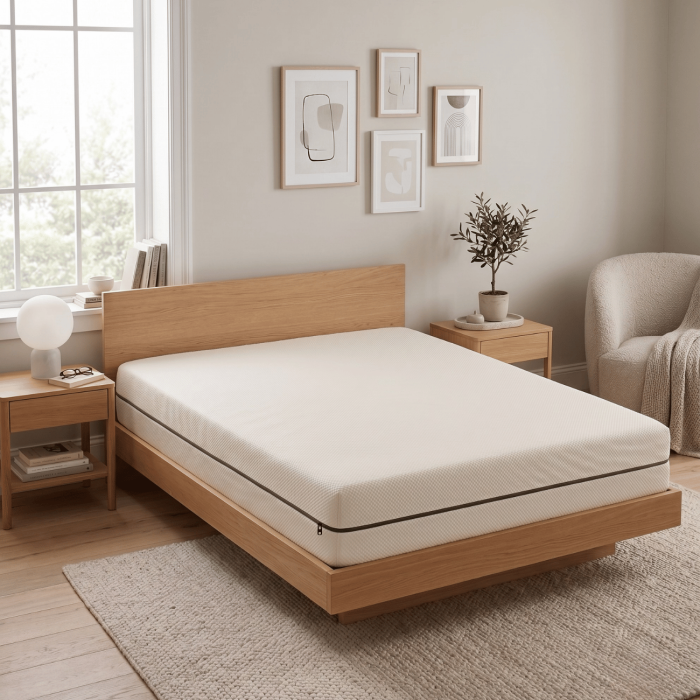 Materasso con Memory foam semirigido alto 20 cm con tessuto a scelta | sfoderabile