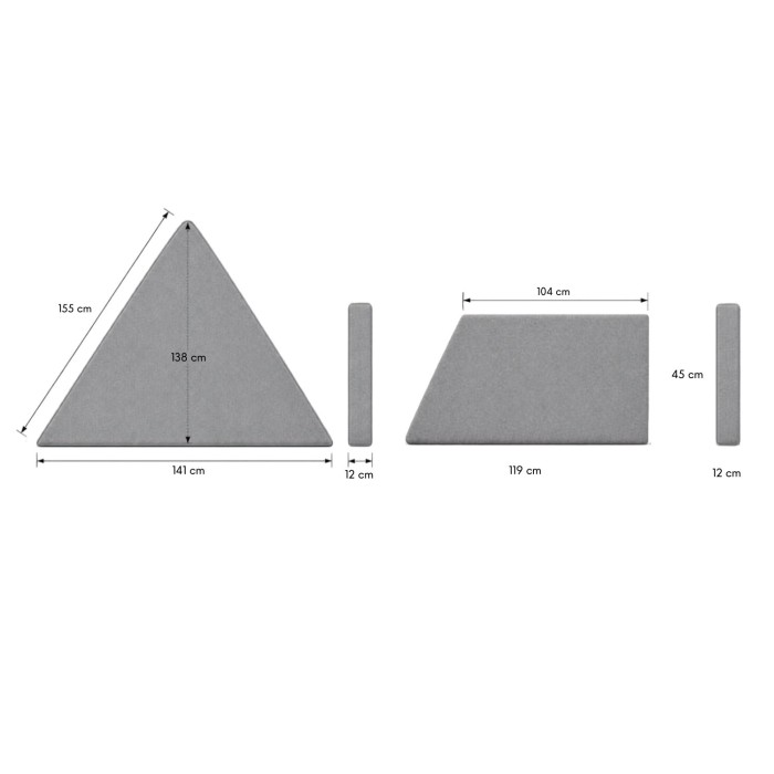 Materasso sagomato per camion, camper e roulotte 12 cm