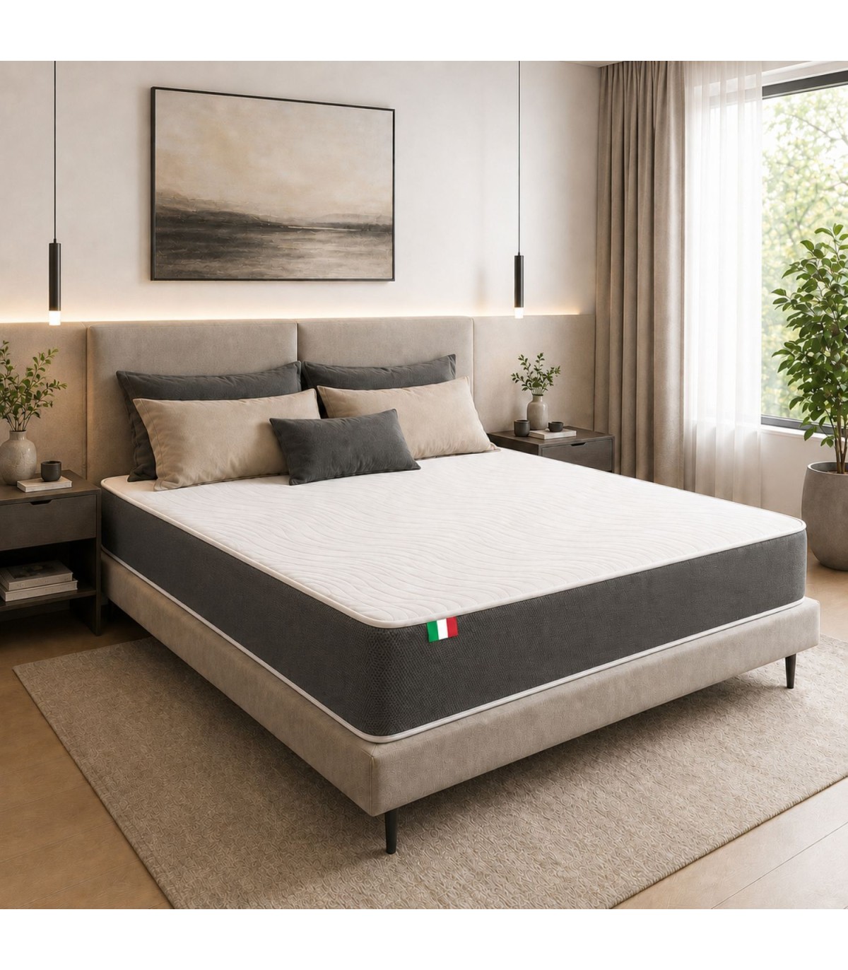 Materasso memory foam alto 25 cm.